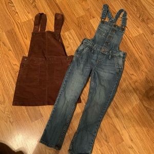 Girls GAP overalls and overall dress